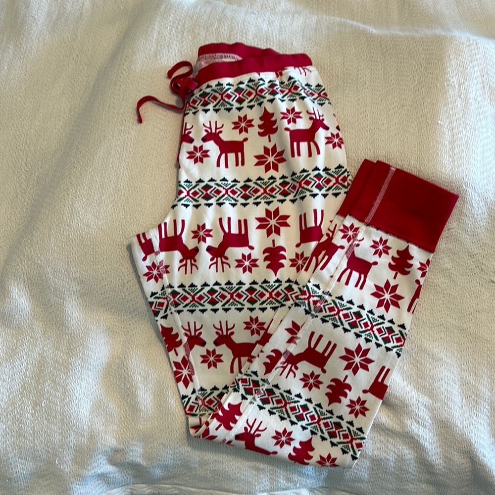 Hanna Andersson Women’s Organic Cotton Pajama Pants Dear Deer Print - M